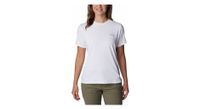 camiseta tecnica columbia sun trek para mujer blanca