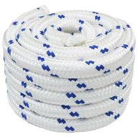 cuerda para barco 4 mm 10 m blanco y azul vidaxl
