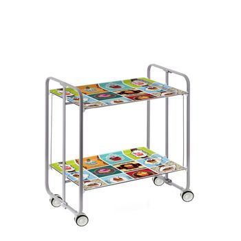 Carrito Auxiliar Plegable Bauhaus Con Ruedas – Armazón Metálico Gris, 2 Niveles, 4 Posiciones Ajustables,,21