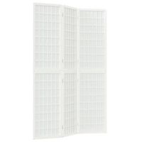 biombo biombo biombo plegable 3 paneles 120 x 170 cm madera de abeto blanco y papel de arroz dec031176