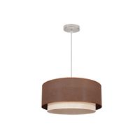 mi lampara - colgante doble 1l beismarron cilind 3525reg