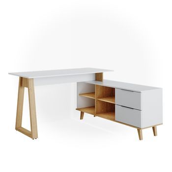 Escritorio Nautica 138 X 60 Cm Con Cajones Xxl Vicco