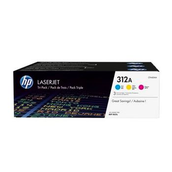 HP 312A Cyan/Magenta/Yellow Original Toner Cartridges - Tri-Pack (CF440AM)