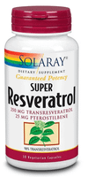solaray super resveratrol 250 mg  30 capsulas vegetales