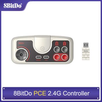 Mando inalámbrico 8bitdo PCE Core 2,4G para motor de PC Mini motor de PC CoreGrafx Mini TurboGrafx-16 Mini para Nintendo Switch