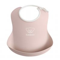 babero babybjorn color rosa pastel tamano babero individual