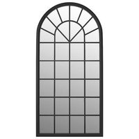 espejo hierro negro para uso interior 90x45 cm vidaxl