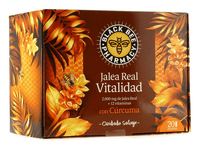 black bee jalea real vitalidad con curcuma 20 ampollas
