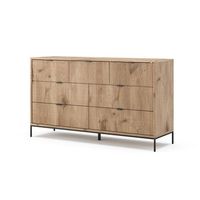 aparador eliza 42 x 81 cm con 7 cajones vicco