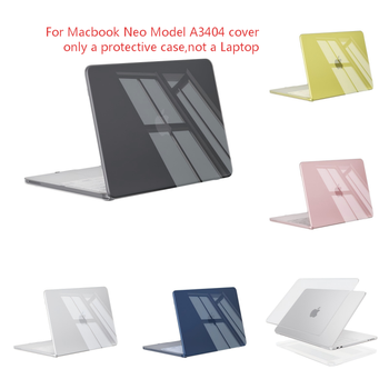 Funda para Laptop MacBook Neo de 13 Pulgadas 2026, Carcasa Rígida de Plástico Mate y Cristal para A3404, Color Negro