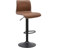 taburete de bar henchy imitacion cuero simil cuero marron 47x41x85 cm