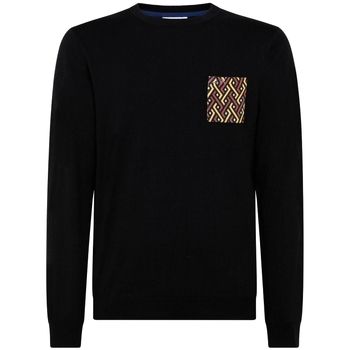 Sun68 Jersey Maglione Girocollo Taschino Fantasia Nero K41113 para hombre