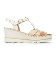 pikolinos para mujer w3z-1836c1 sandalias de piel aguadulce blanco roto 41 5 a 8cm hebilla casual