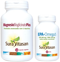 sura vitasan epa-omega 3 60 perlas  magnesio bisglicinato plus 120 capsulas