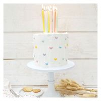 12 velas largas de colores pastel - 12 cm