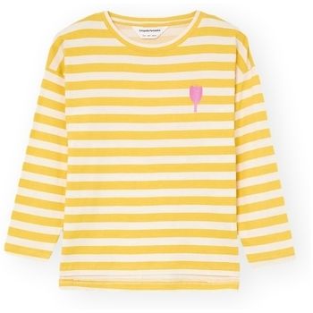 Compania Fantastica Blusa COMPAÑIA FANTÁSTICA T-Shirt 42016 - White/Yellow para mujer