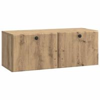 mueble de tv de pared 785 x 31 x 30 cm roble artisan vidaxl