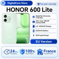 telefono inteligente honor 600 lite 5g version eu mediatek dimensity 7100 elite 66r 120hz amoled 6520mah 45w supercharge camara ia de 108mp
