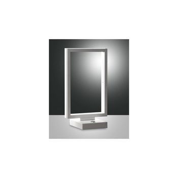 Lámpara De Mesa Led Blanca Bard 15w 3394-30-102 Fabas Luce
