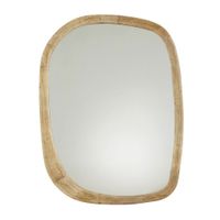 espejo irregular de madera de mango 95x120 cm