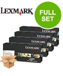 original multipack lexmark c500 printer toner cartridges 4 pack -c500h2kg