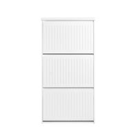 organizador para zapatos de entrada con 3 puertas blanco