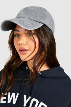 Gorra De Béisbol Gris Desteñida, Gris