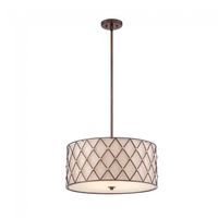 lampara colgante brown lattice l 4 luces