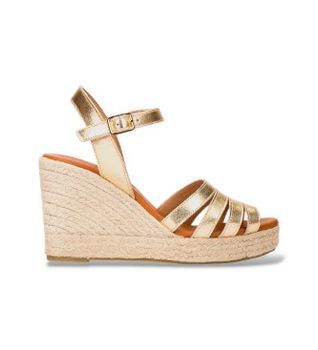 Wonders para mujer. YH-PI2671 Cuñas Laminado dorado (41), 5 a 8cm, Hebilla, Casual
