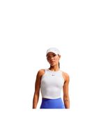 camiseta tirantes de fitness nike one fitted dri-fit cropped mujer blanco