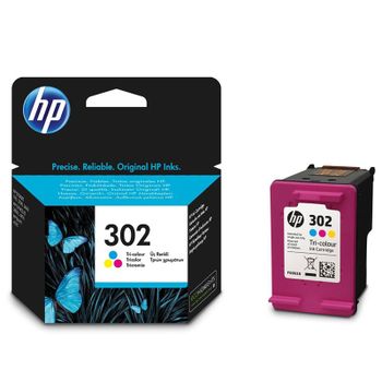 HP 302 Tri-Colour Original Standard Capacity Ink Cartridge (F6U65AE)