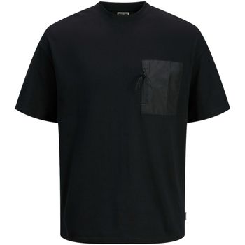 Jack & Jones Camiseta 12262185 JCOSPIRE POCKET TEE SS CREW NECK BLACK para hombre