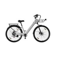 bicicleta electrica urbana velopro c1pro de 250 w 36 v 18 ah blanca