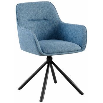 Silla De Tela Tipton Azul 59x58x84 Cm Clp