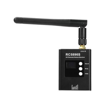RC5896S 5.8 GHz 96CH Receptor FPV de alta sensibilidad, rango de voltaje amplio 6-40V, demodulación PLL FM para drones R