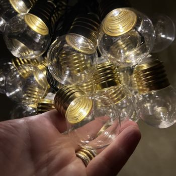 30 Solar String Bulbs Warm White - Rowan