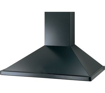 RANGEMASTER UNBHDC110BL Chimney Cooker Hood - Black, Black