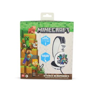 AURICULARES CON CABLE CON LICENCIA OFICIAL MINECRAFT PARA NIÑOS A PARTIR DE 8 AÑOS HASTA ADULTOS OTL Technologies