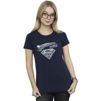 dc comics camiseta the man of steel para mujer