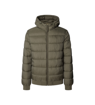 Pepe Jeans para hombre. PM4027187 Abrigo Puffer Hood verde (M), Casual, Poliamida