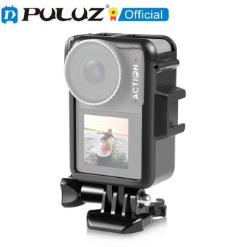 PULUZ-Marco PROTECTOR DE PLÁSTICO Vertical para DJI Osmo Action 4/3, jaula con zapatos fríos