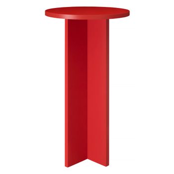 Mesa alta redonda 60cm roja