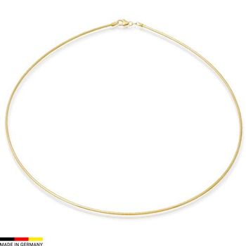 Cadena tonda oro de 8 quilates 50cm