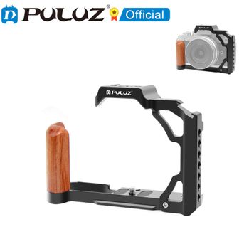 PULUZ para Nikon ZFC mango de madera jaula de cámara de Metal con tornillo 1/4 3/8 pulgadas/agujero Posicional Arri y plataforma estabilizadora de zapata fría