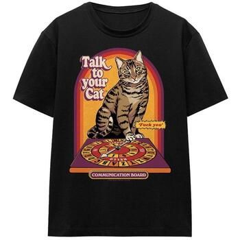 Steven Rhodes Camiseta Talk To Your Cat para mujer