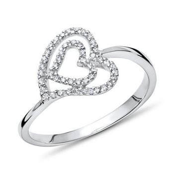Anillo de diamantes de oro 750 DR0541-18KW