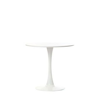 Mesa Fija Mdf, Melamina Klast Home Vintage 80 X 73 Cm - Blanco