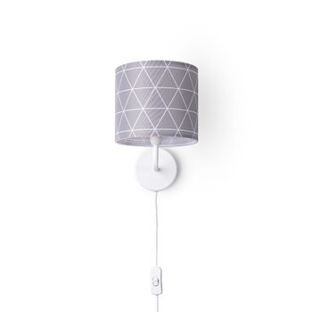 Aplique de pared Elio gris claro