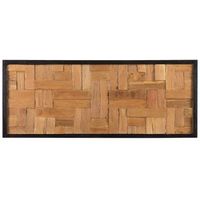 decoracion de pared de madera clara de teca 40 x 100 cm rectangular estilo rustico toluca