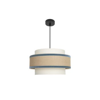 Lámpara de techo colgante Cornalina 1x27 Beis/azul 40d